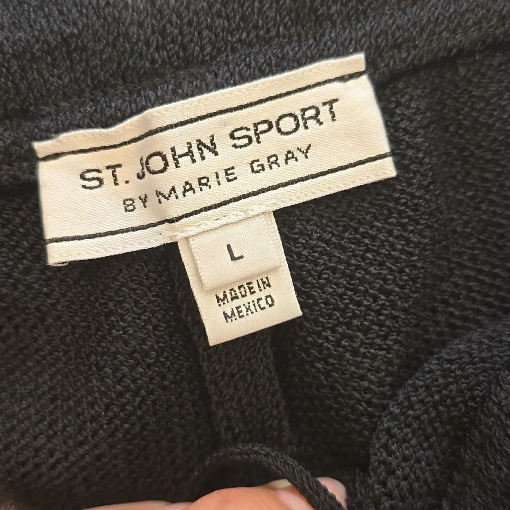St. John Santana Knit Wide Leg Pant Large‎